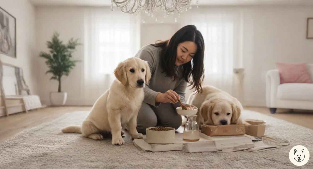 子犬がご飯を食べないときの対処法