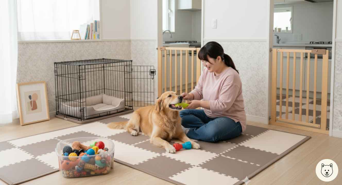 ゴールデンレトリバーに家をボロボロにさせない対策