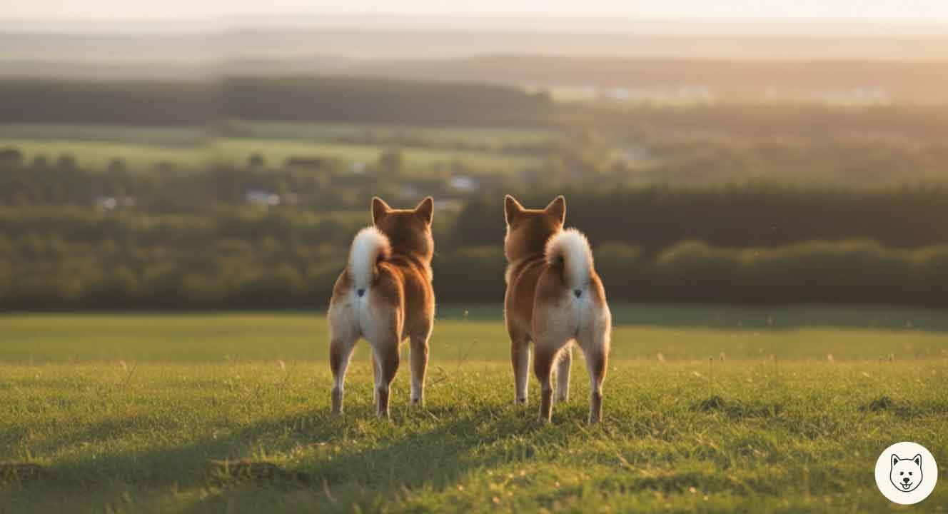 巻かない尾も!柴犬の尻尾の種類