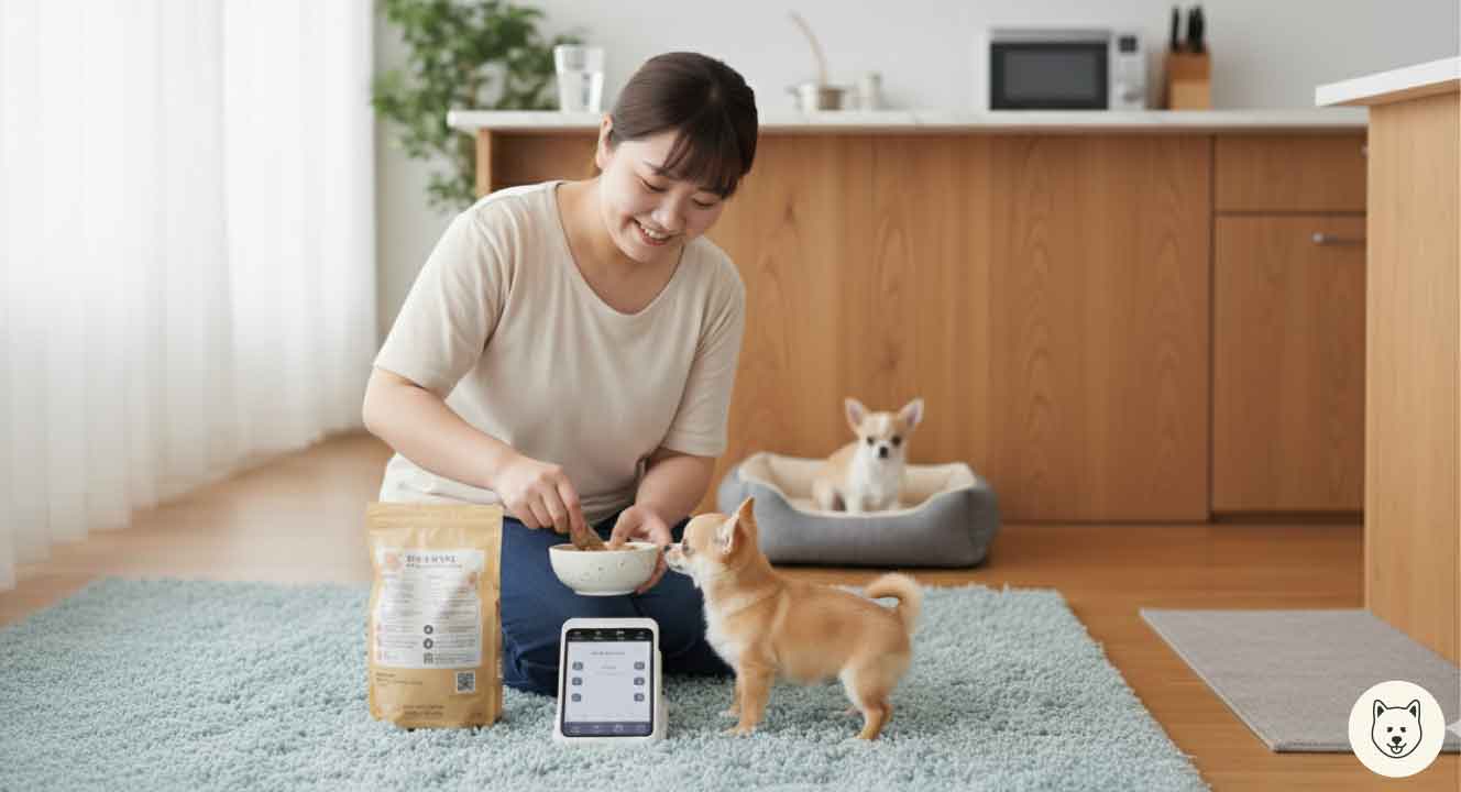 子犬期のご飯の量の計算と与え方