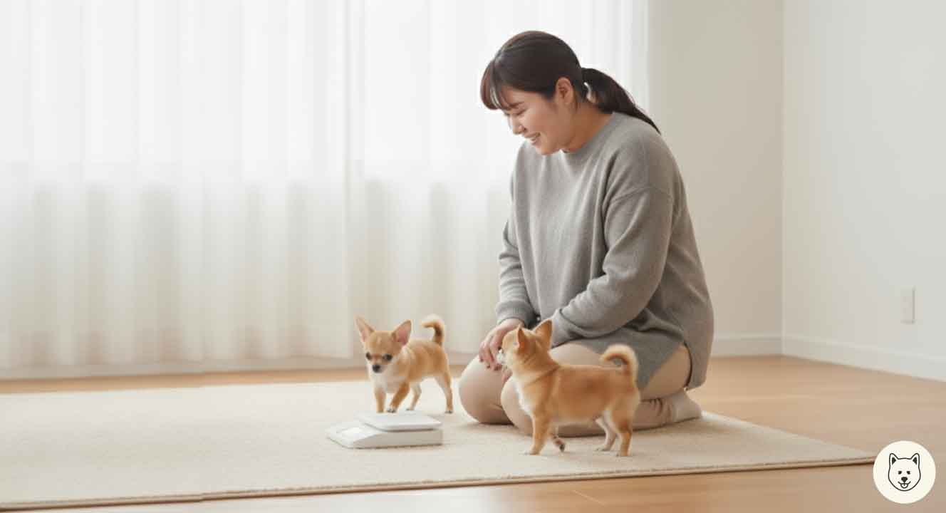4ヶ月の子犬のチワワに適したご飯の量と健康管理