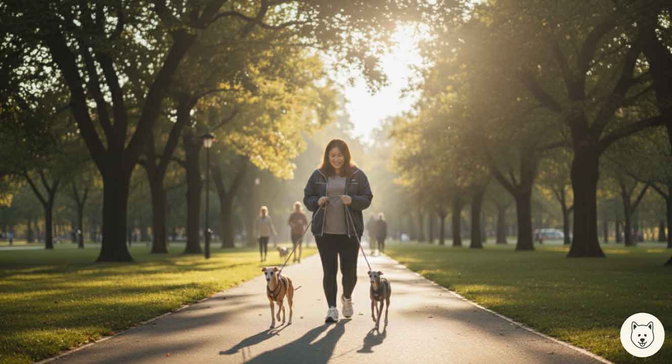 イタリアングレーハウンドの散歩時間