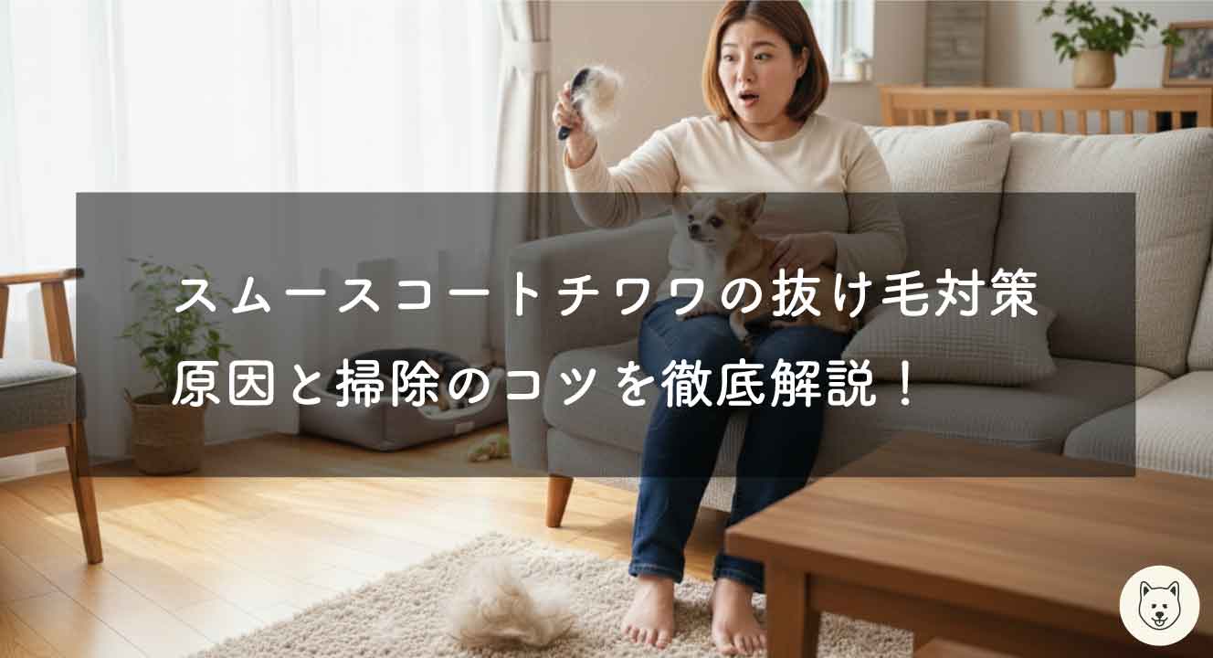 スムースコートチワワの抜け毛対策｜原因と掃除のコツ