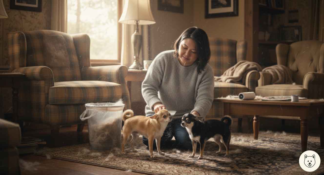 春と秋の換毛期は特に抜け毛が増える