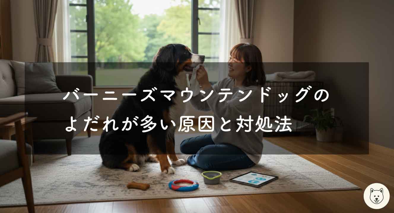 バーニーズマウンテンドッグのよだれが多い原因と対処法
