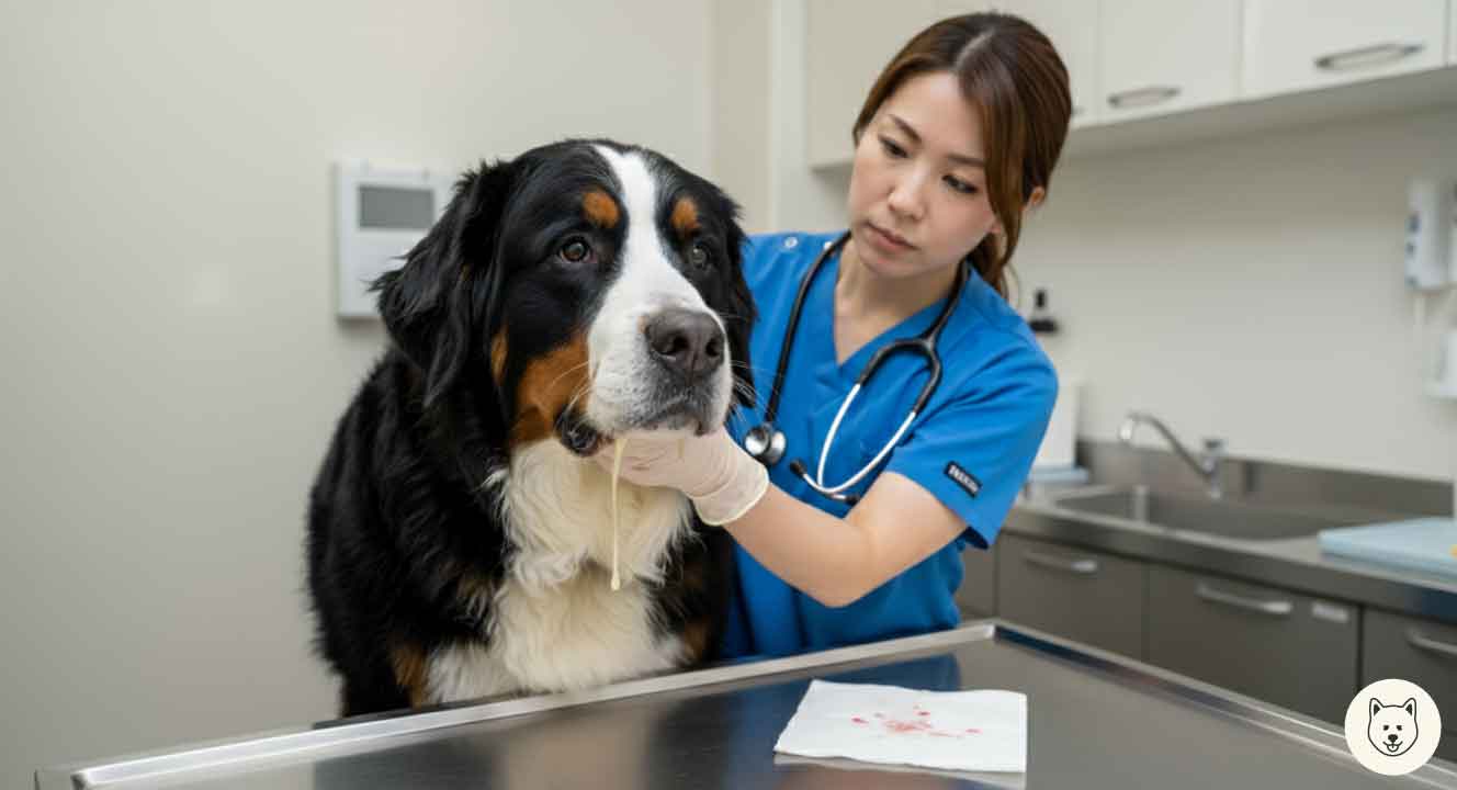 病気を疑うバーニーズマウンテンドッグのよだれとは