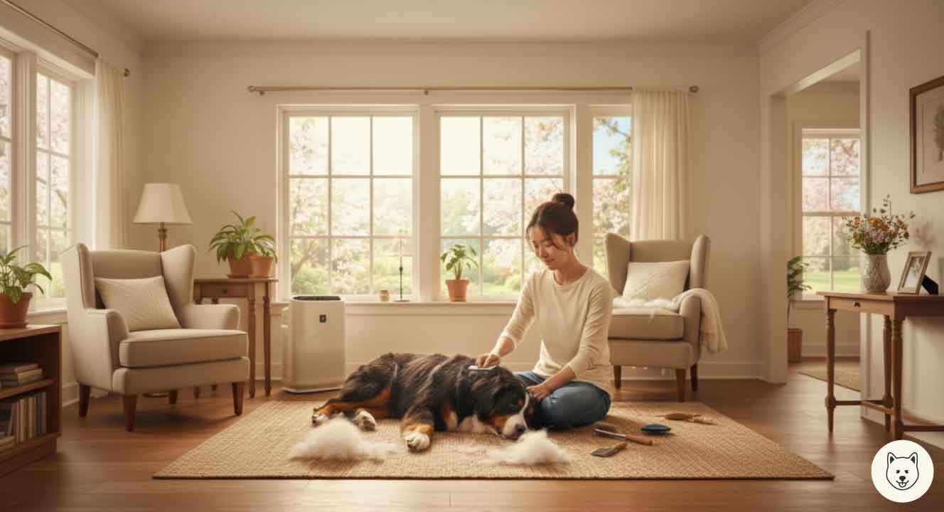 日々のブラッシングで抜け毛を減らす