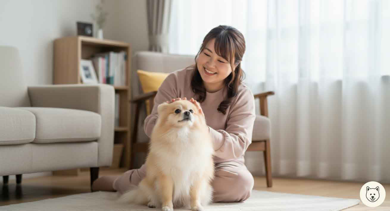 ポメラニアンが吠えない穏やかな毎日を