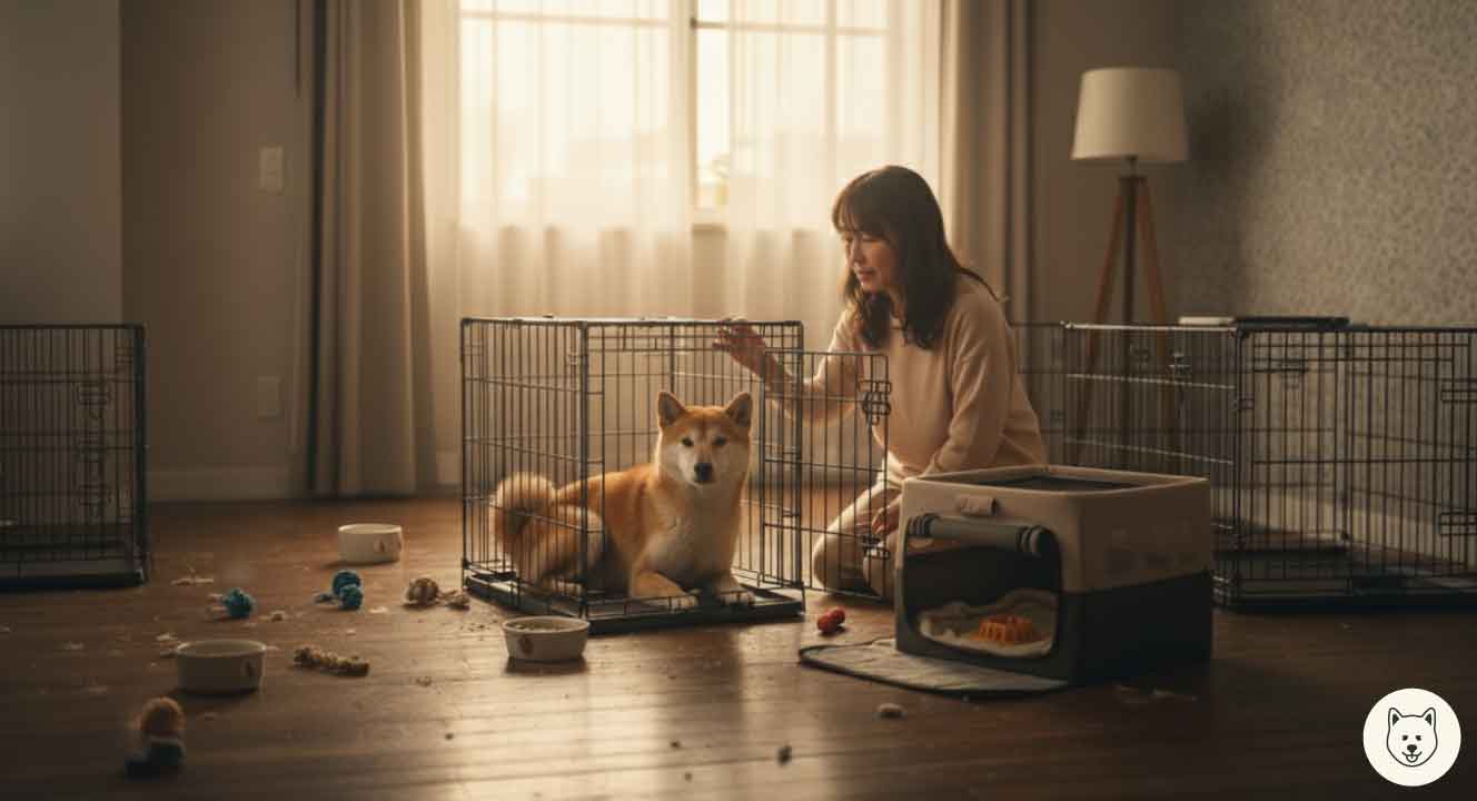 柴犬のケージは入れっぱなしにせず活用しよう