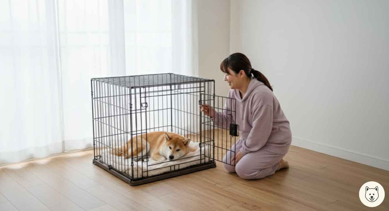 柴犬のケージ入れっぱなしを防ぐ上手な使い方