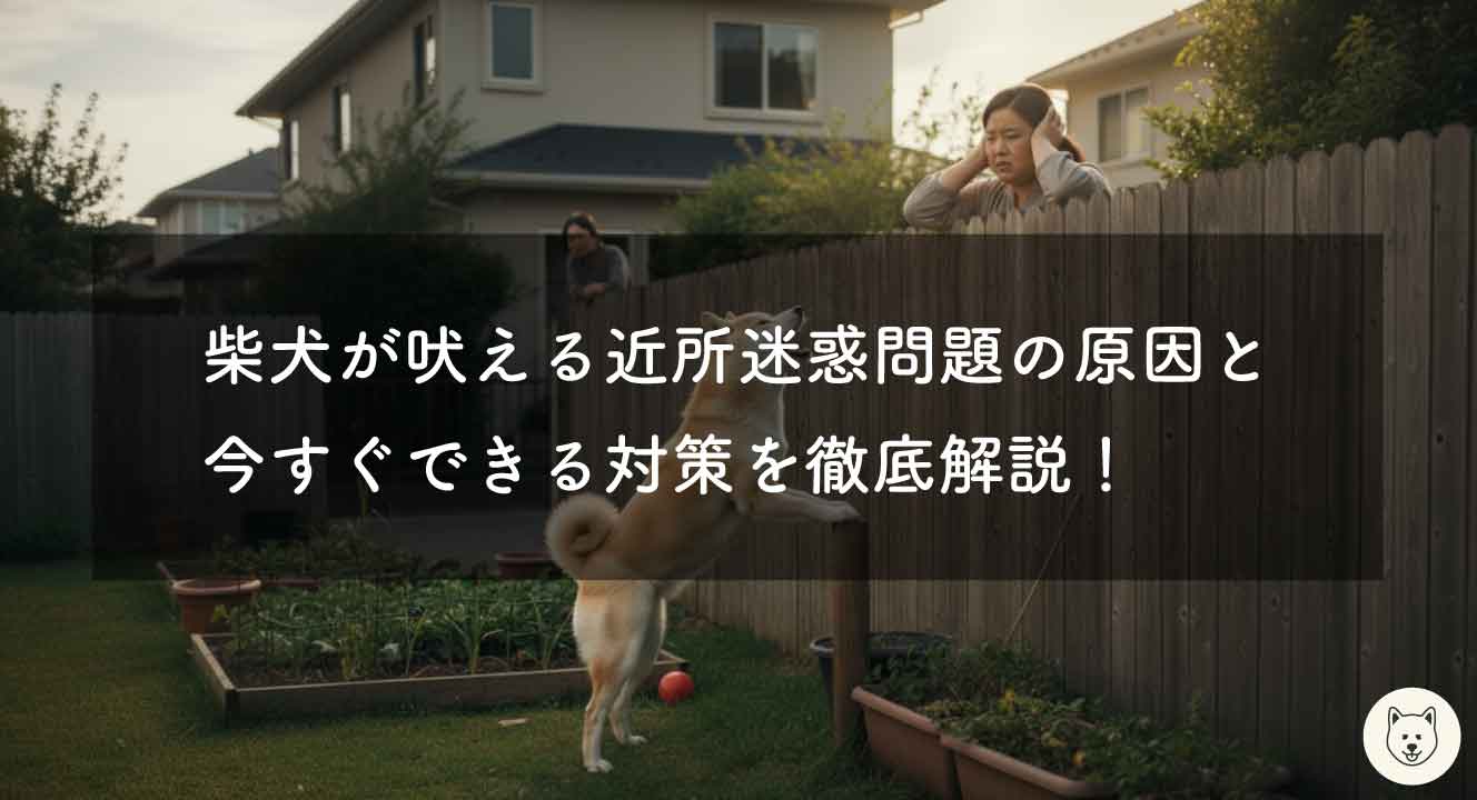 柴犬が吠える近所迷惑問題の原因と今すぐできる対策