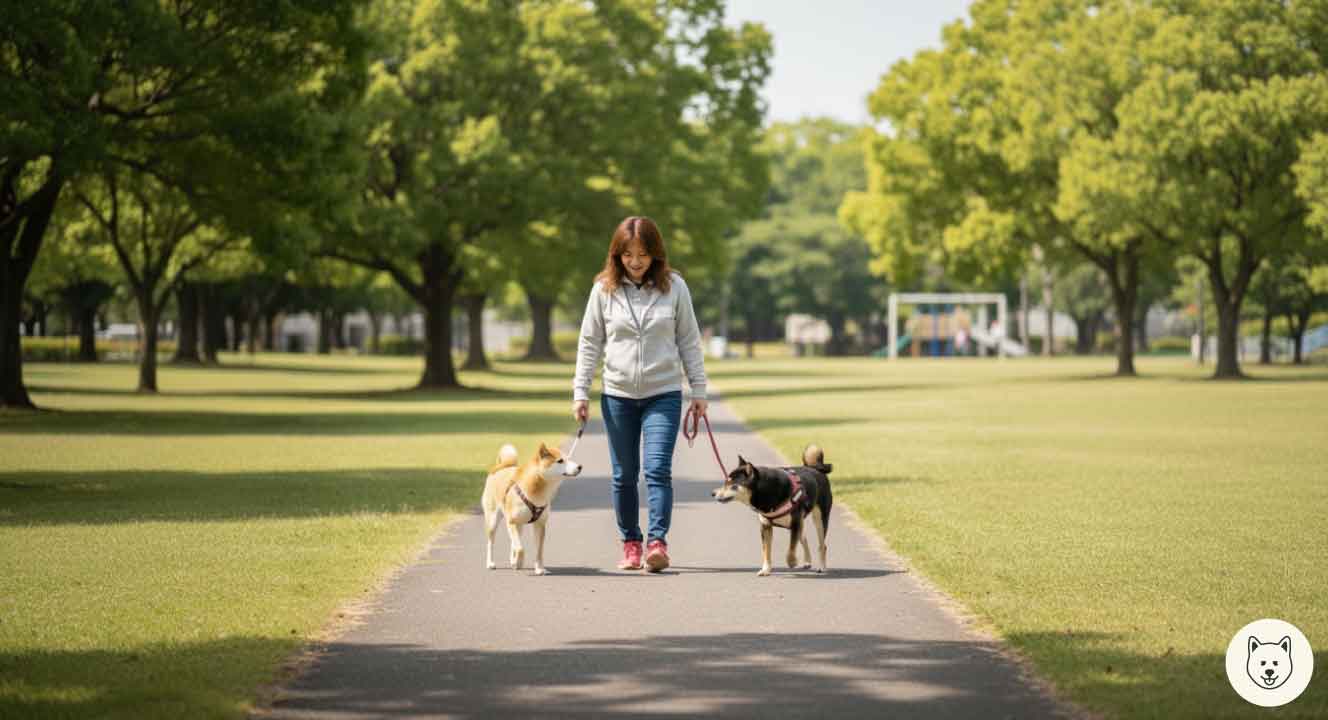 リーダーウォークで引っ張り癖を直す
