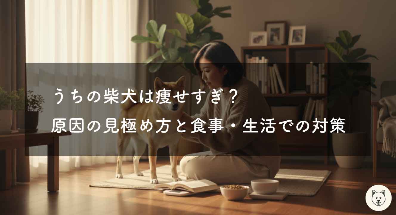 うちの柴犬は痩せすぎ？原因の見極め方と食事・生活での対策