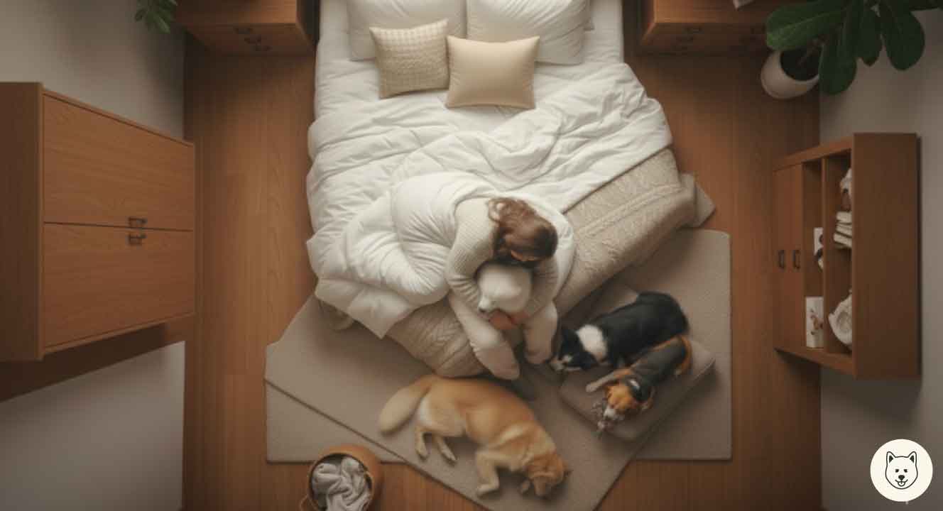 犬は一番好きな人と寝るって本当?