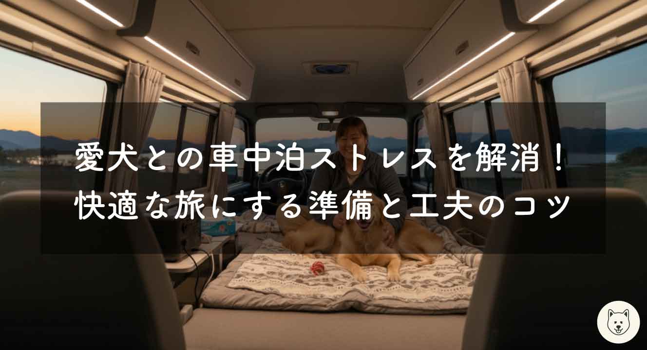 愛犬との車中泊ストレスを解消！快適な旅にする準備と工夫のコツ