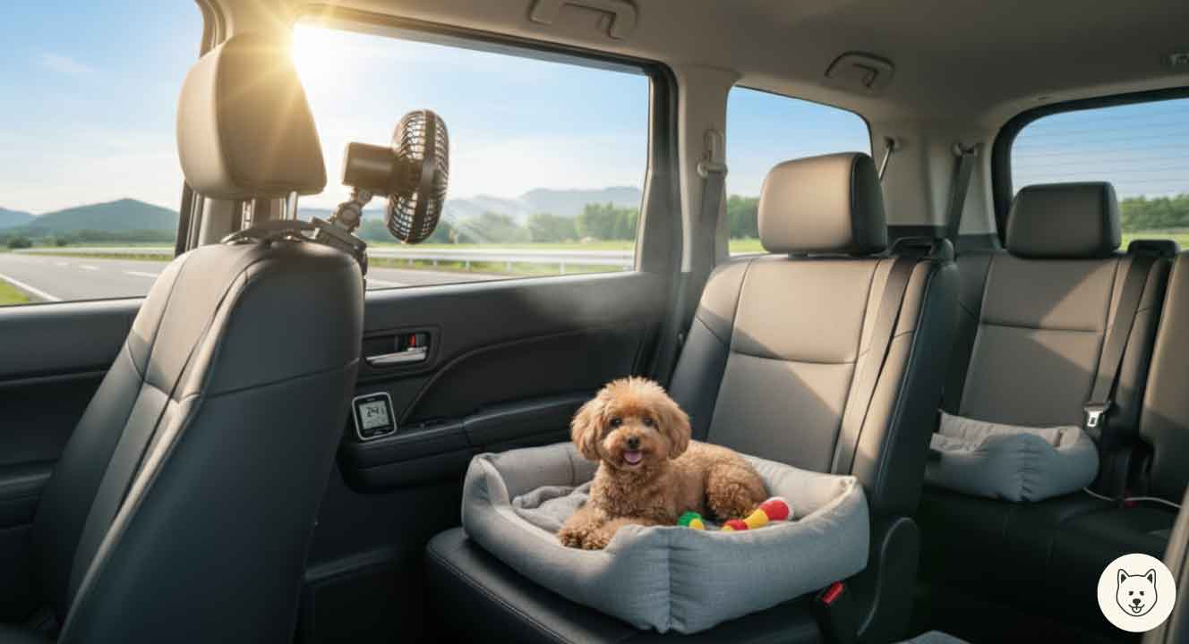 犬用の専用シートで快適な空間作り