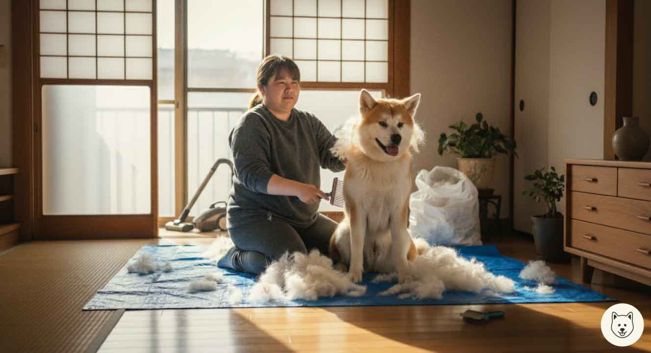 大量の抜け毛とカットの必要性