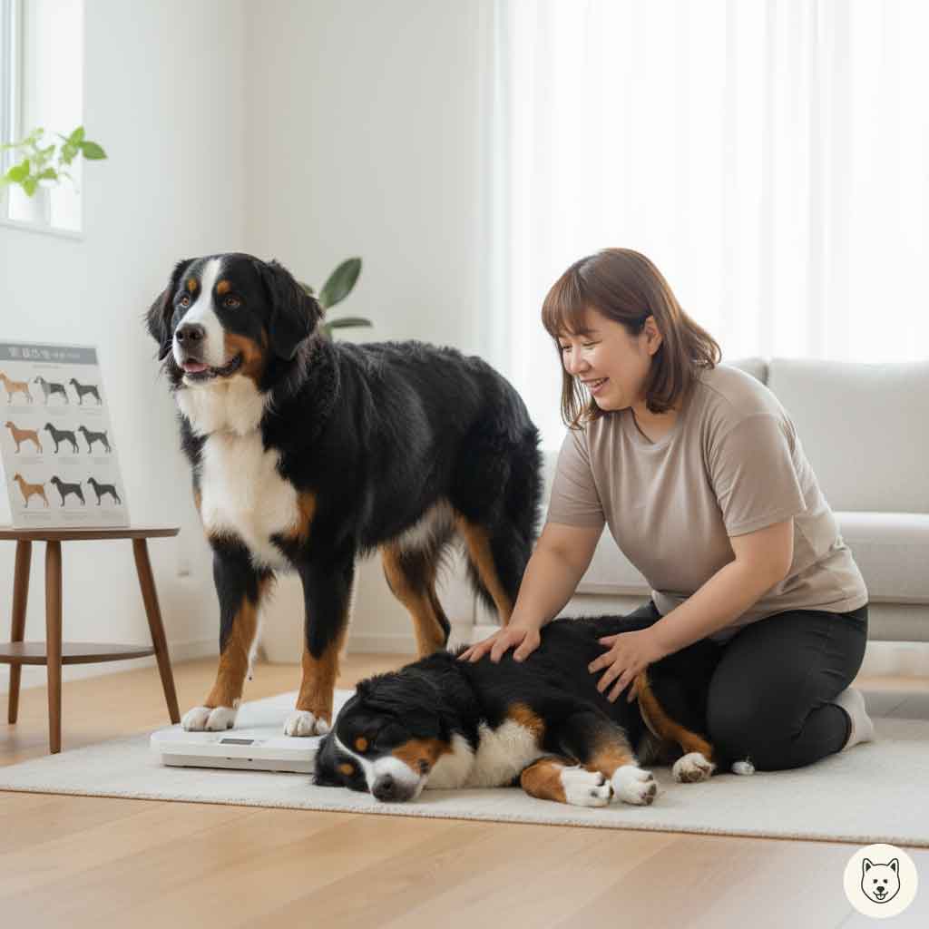 バーニーズマウンテンドッグの体重管理と健康リスク