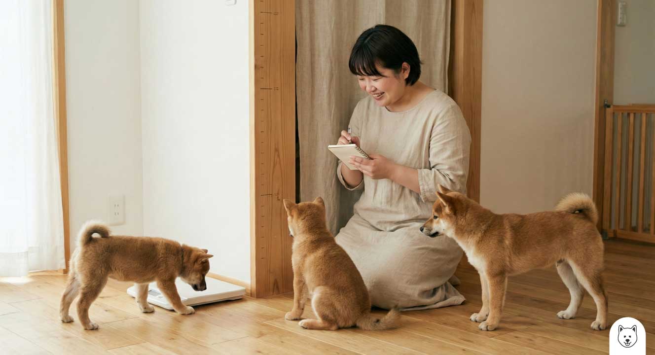 柴犬の月齢別体重推移と成長曲線の平均値