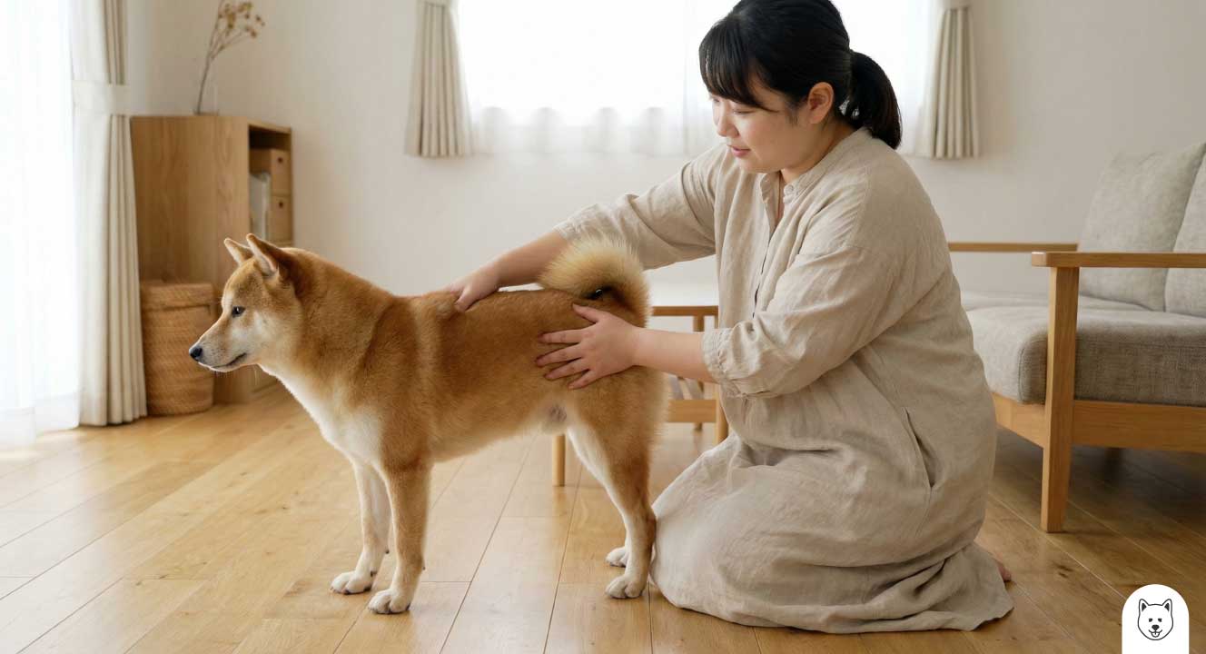 デカ柴か肥満かを判断する骨格チェックのコツ