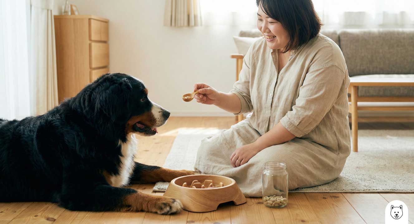 バーニーズマウンテンドッグの食費を抑える健康管理