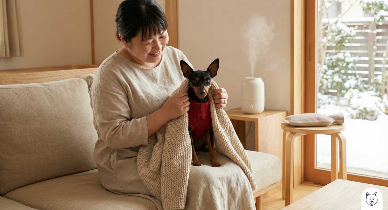 寒さに弱いミニピンのための冬の防寒対策