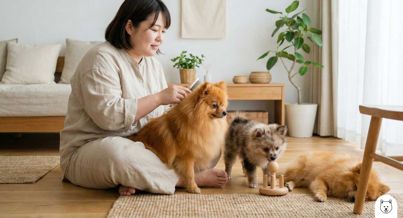 ポメラニアンのオレンジの変化とは？猿期の仕組みや退色対策を解説