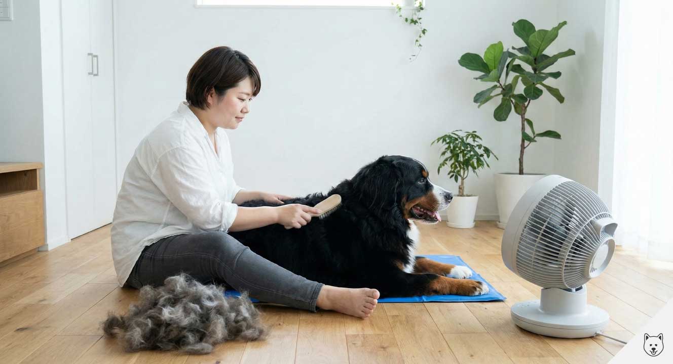 ダブルコートの被毛と熱中症発症のリスク