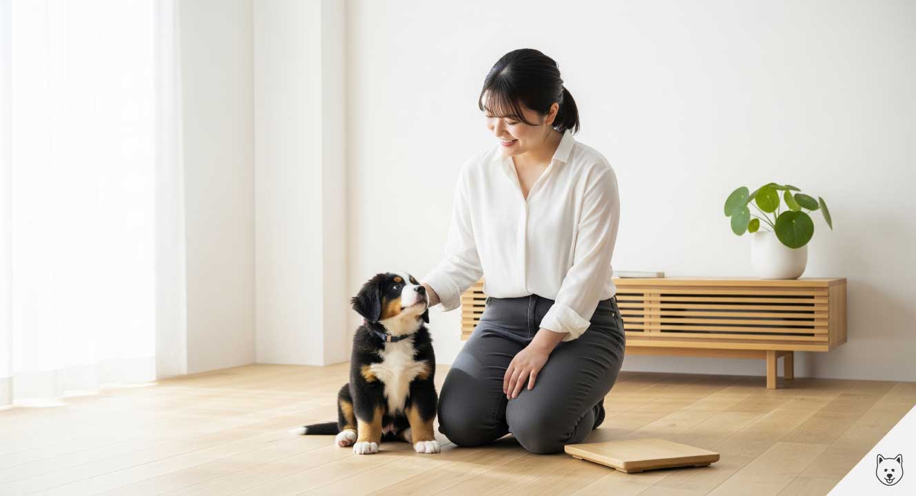 子犬期のバーニーズマウンテンドッグの体重推移