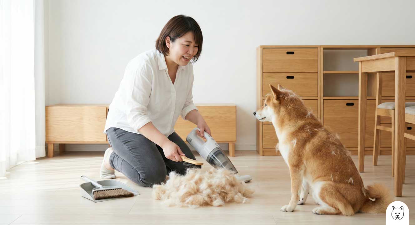 想像を超える抜け毛の量と毎日の室内掃除