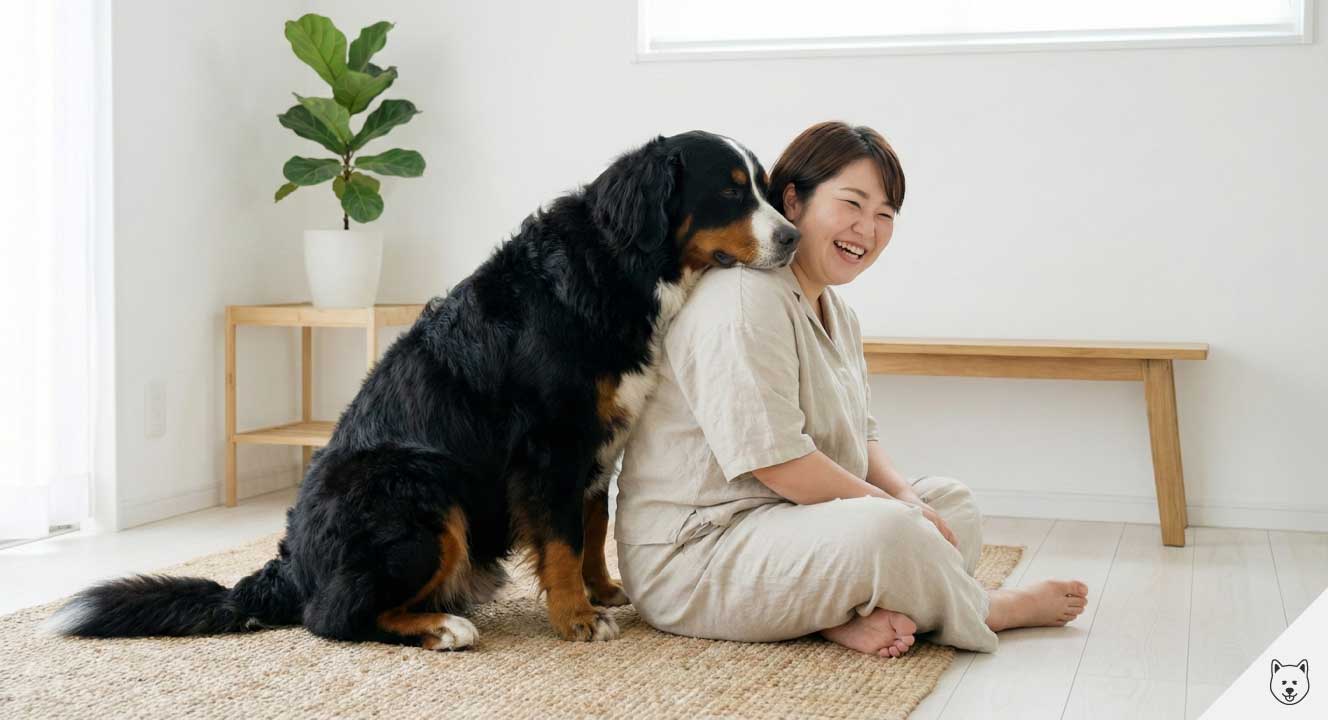 バーニーズリーンで見せる物理的な密着への執着