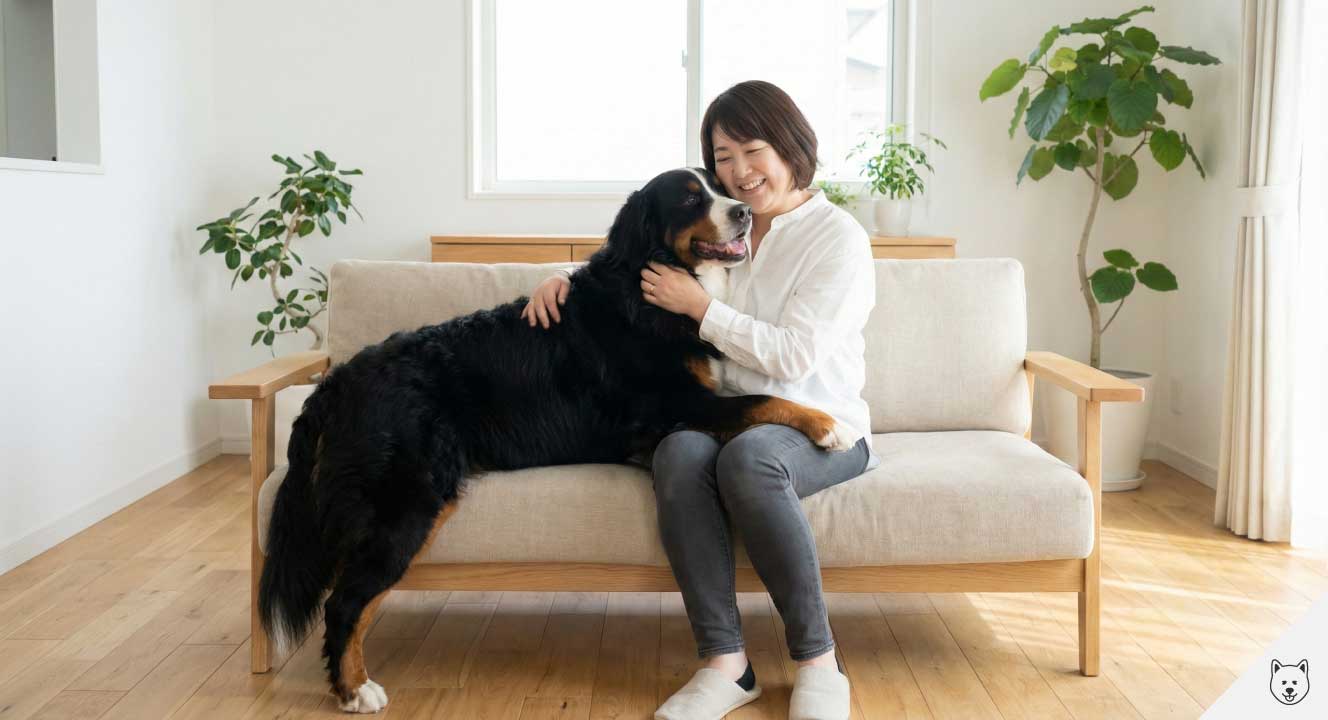 温和な性格が魅力のバーニーズが愛される理由