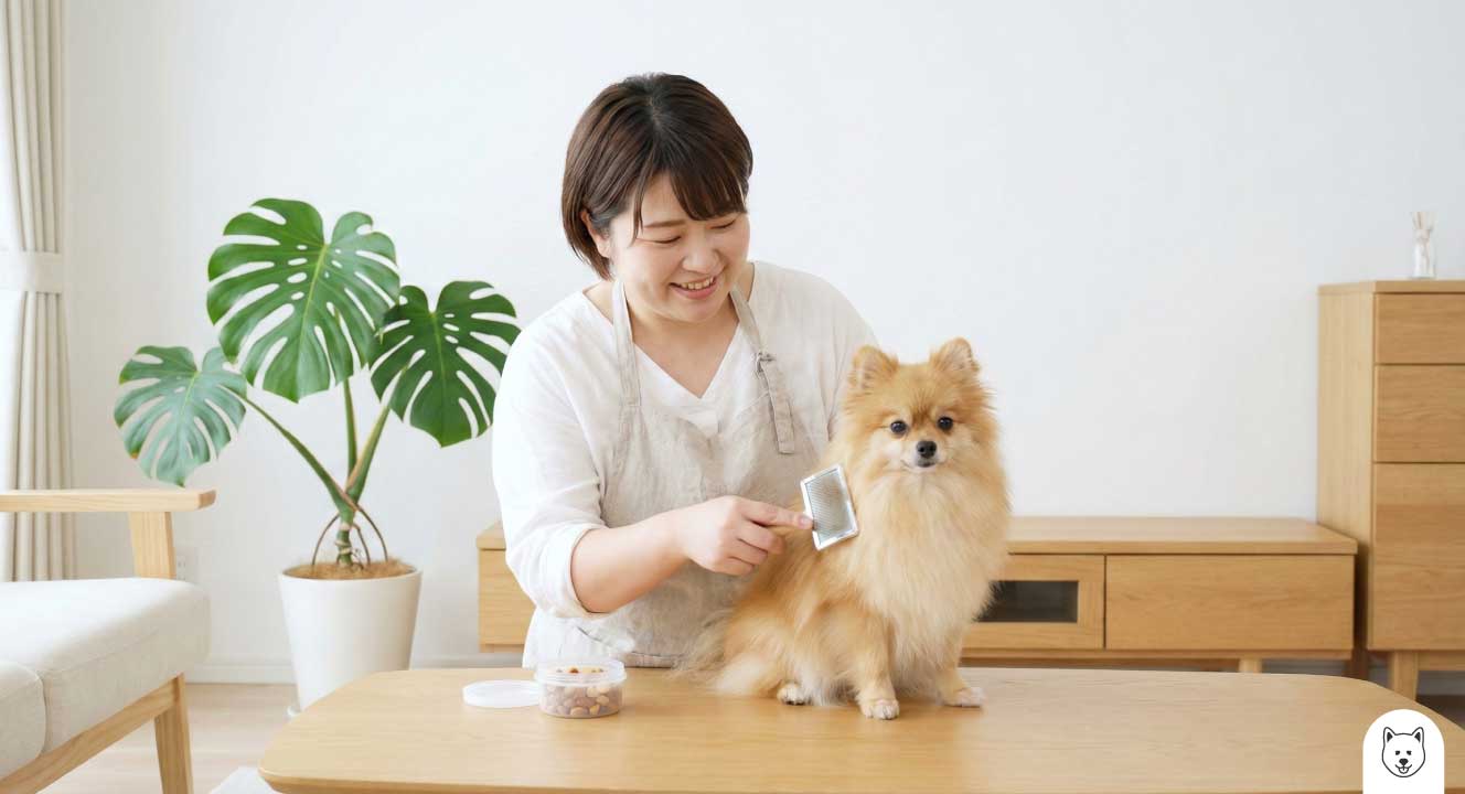 ポメラニアンのトリミング時間を短縮する工夫