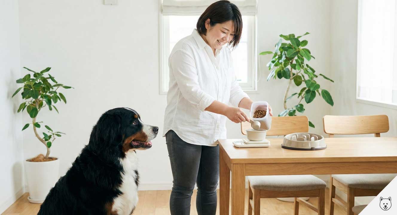 肥満を防ぐための適切な食事量と与え方のコツ