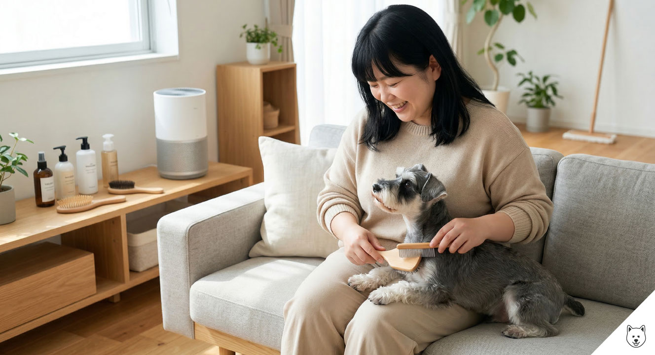 ミニチュアシュナウザーの抜け毛対策【予防･ケア方法】