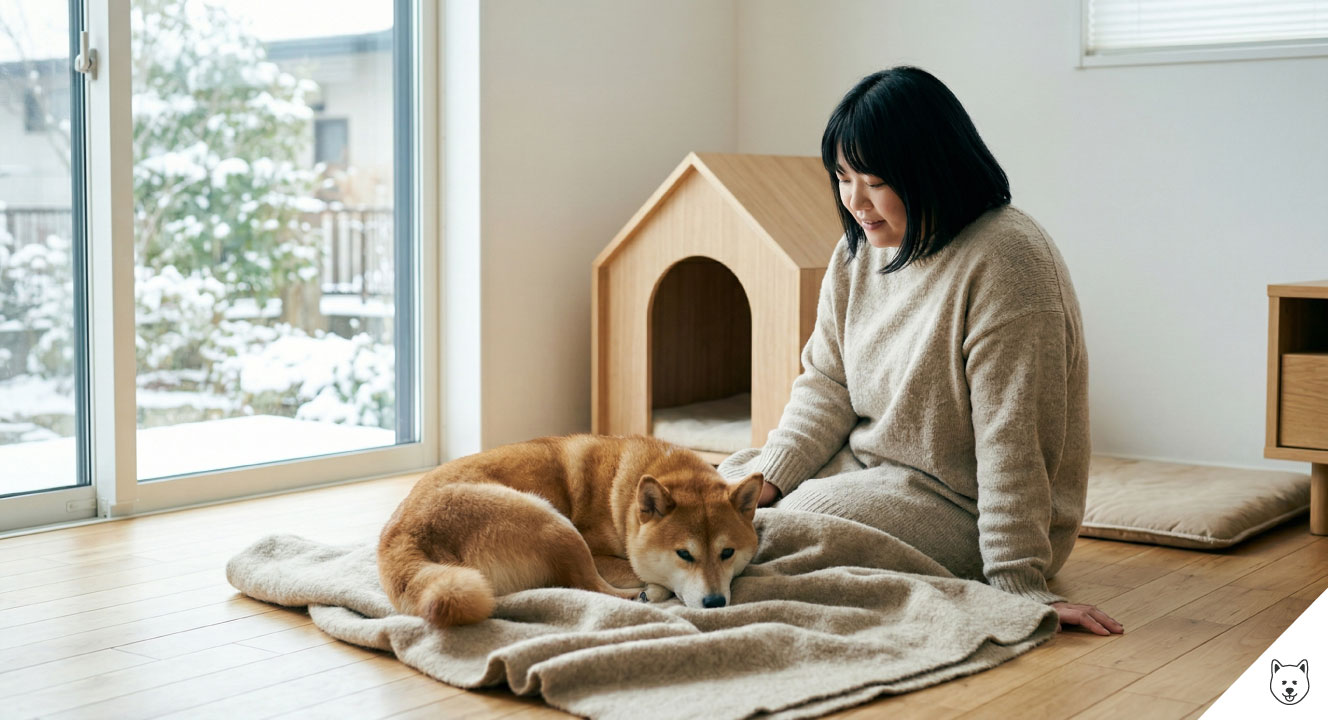 柴犬の冬に暖房なしの環境は大丈夫?寒さ対策を徹底解説