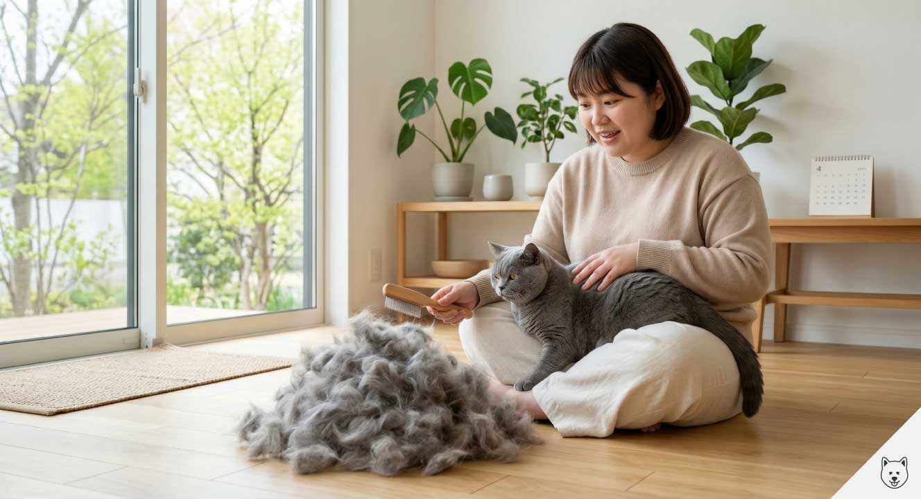 換毛期に抜け毛が爆発的に増えるメカニズム