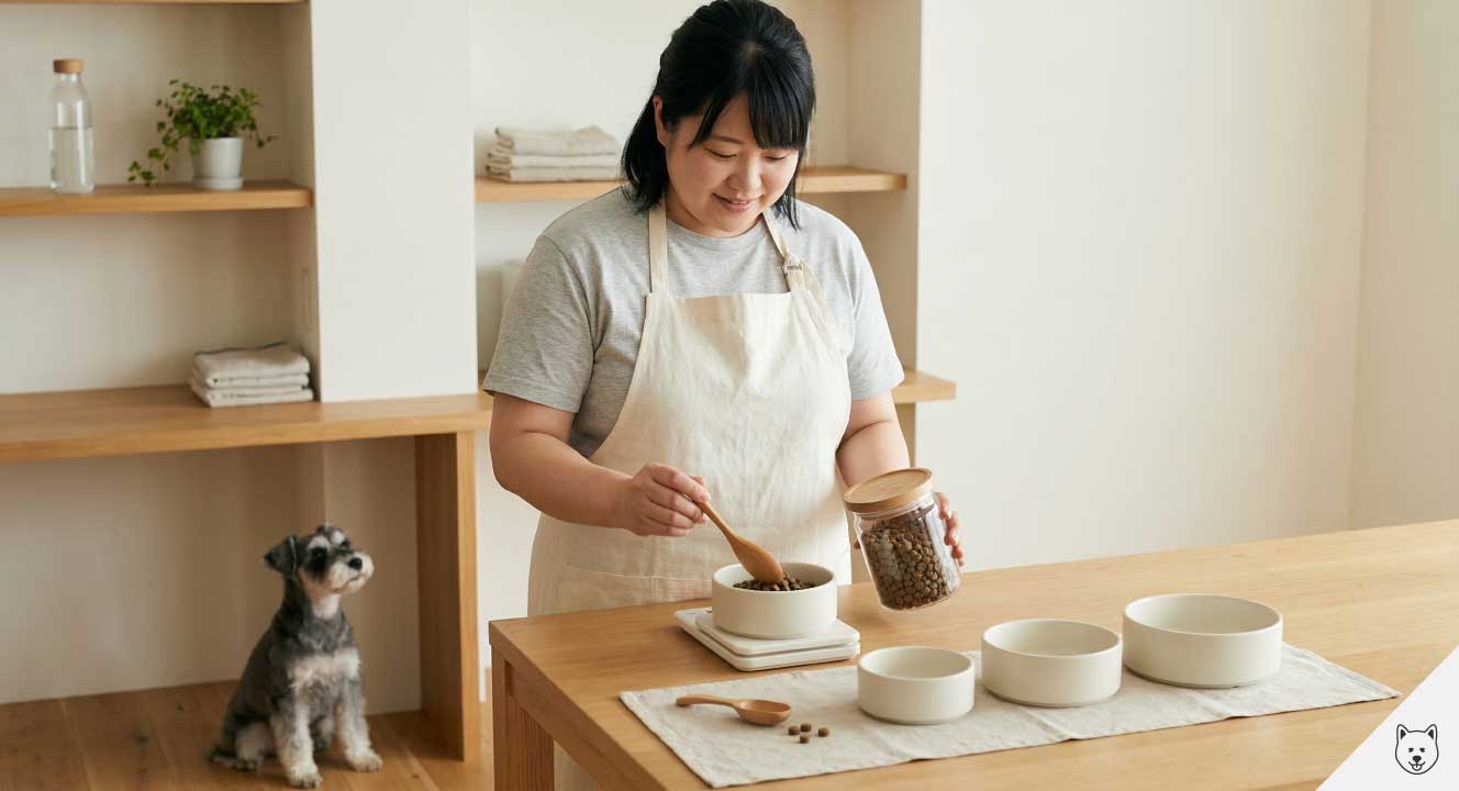 体重別・1日の餌のグラム数の目安