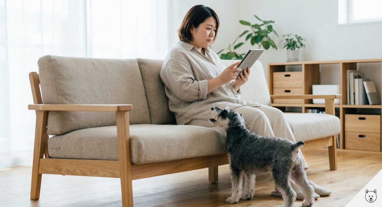 要求吠えを無視するしつけの方法