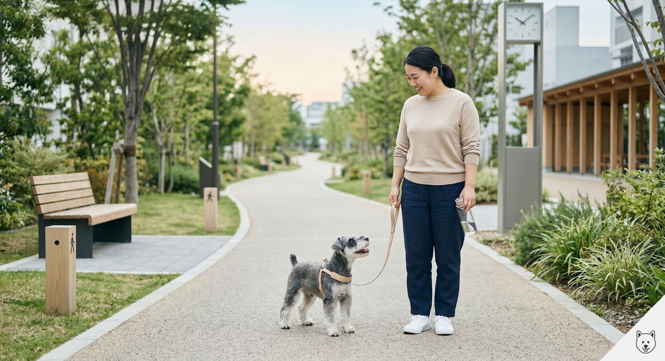 ミニチュアシュナウザーの散歩時間と距離の目安