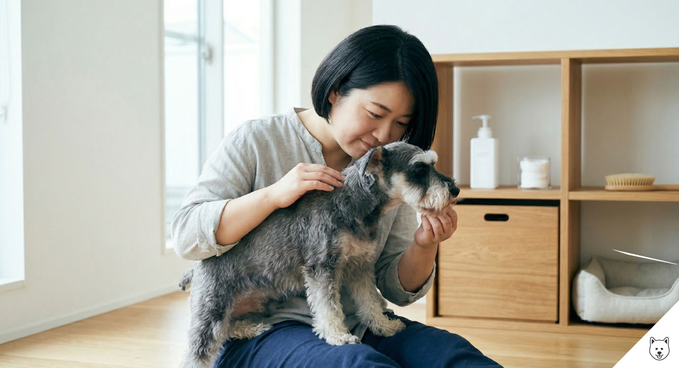 ミニチュアシュナウザーの体臭と脂漏の原因