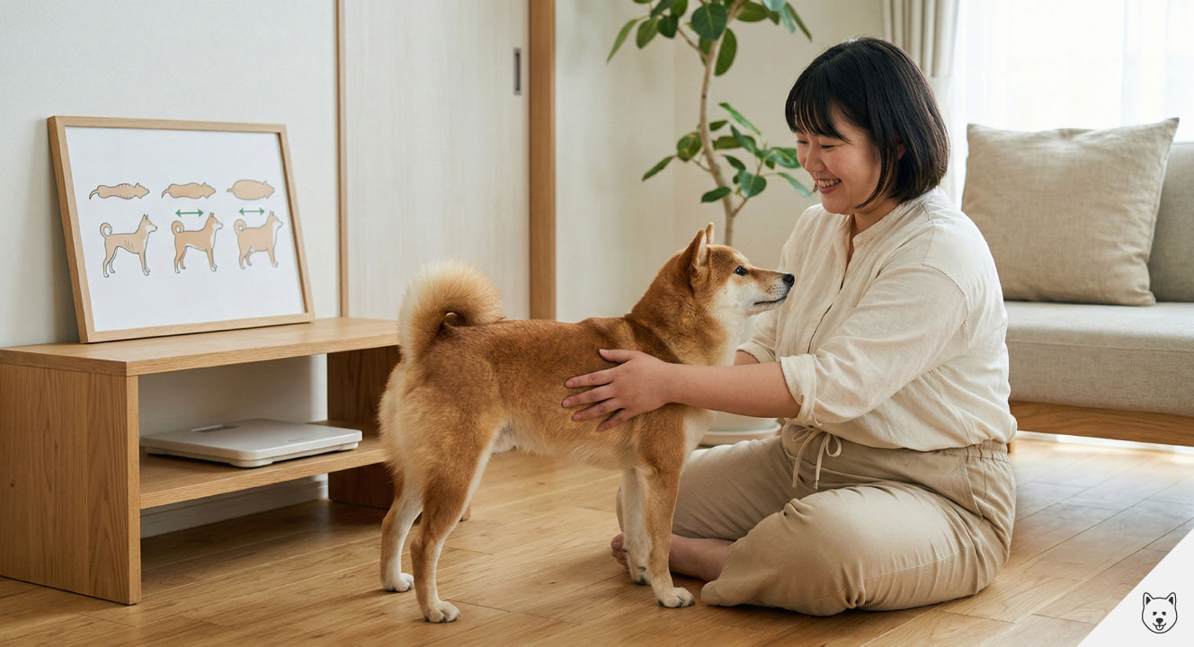柴犬の適正体重とBCSの見方