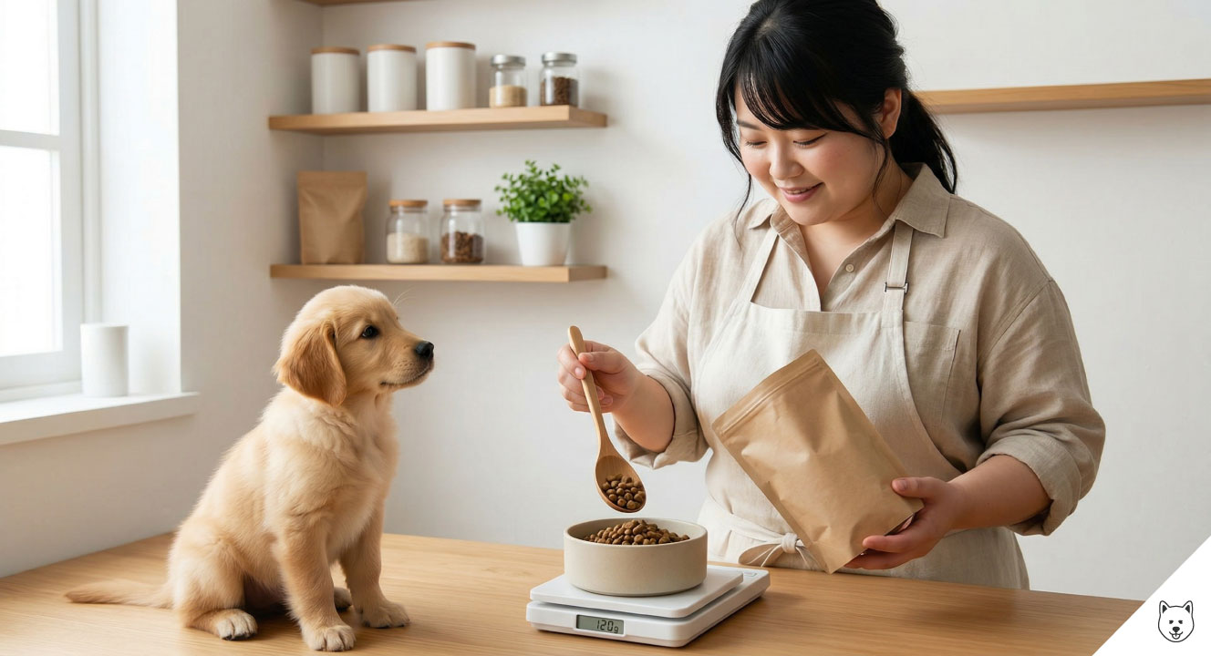 子犬のご飯は何グラム与える？