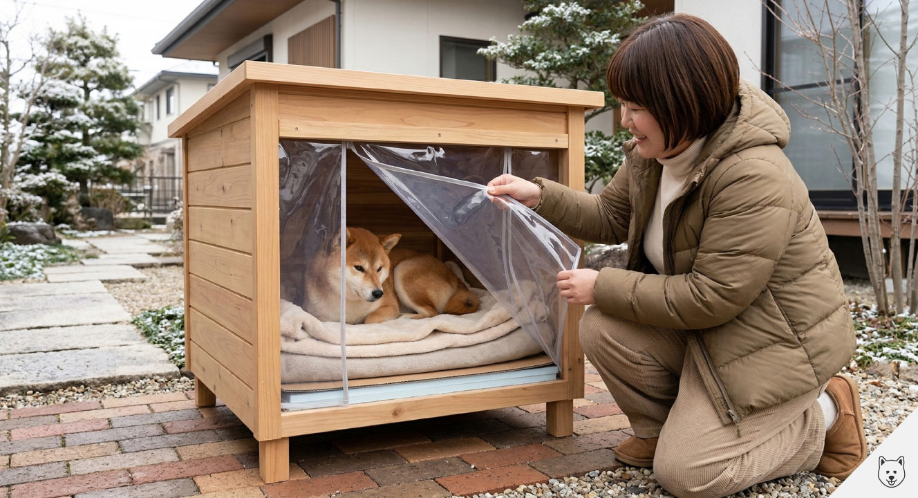 冬の犬小屋の防寒・断熱対策の方法
