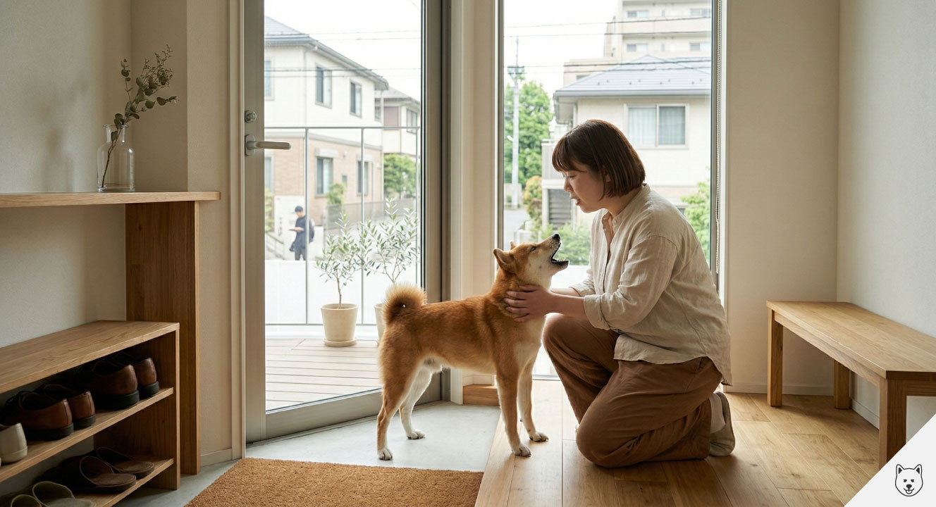 警戒と防衛本能からくる吠え
