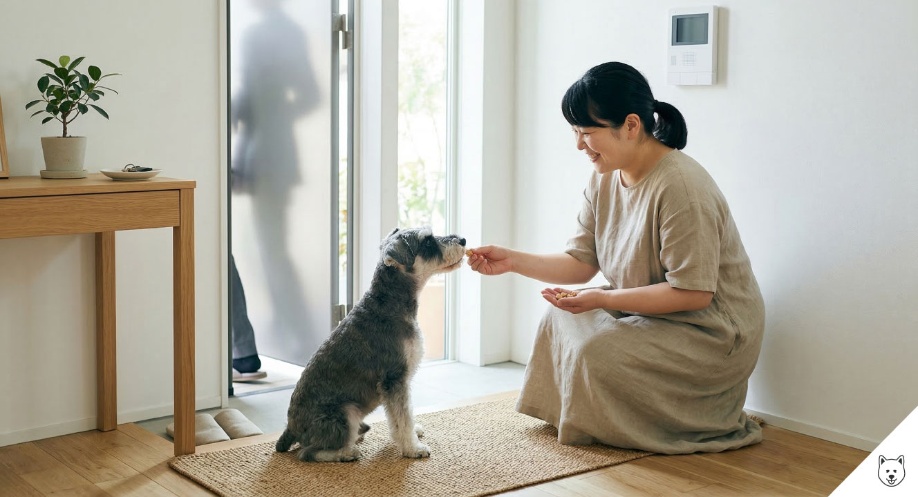 インターホンや来客に吠える場合