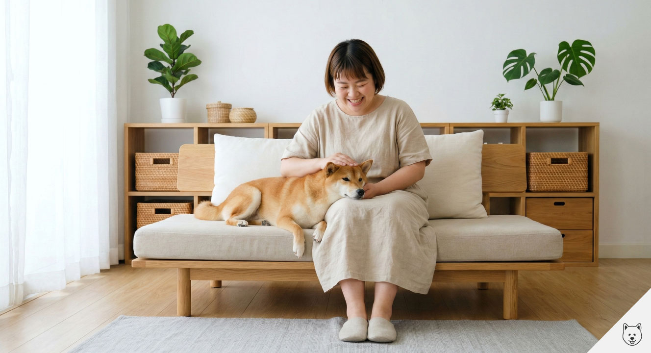  垂れ耳の柴犬は健康に問題なし