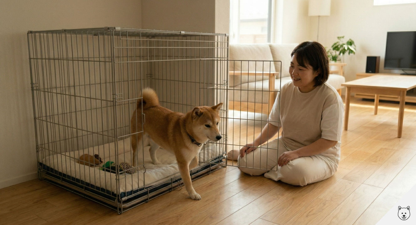 子犬のケージ飼いはいつまでする？