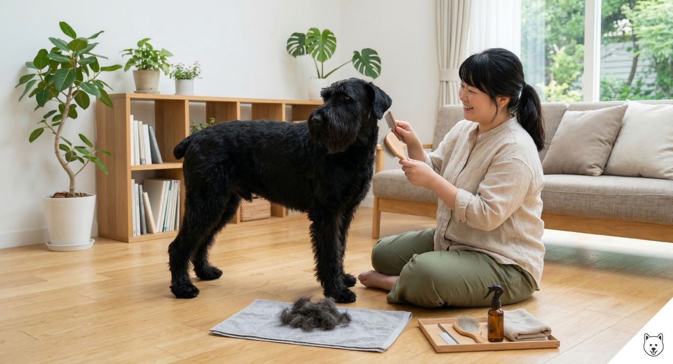 ジャイアントシュナウザーの毛が抜ける特徴