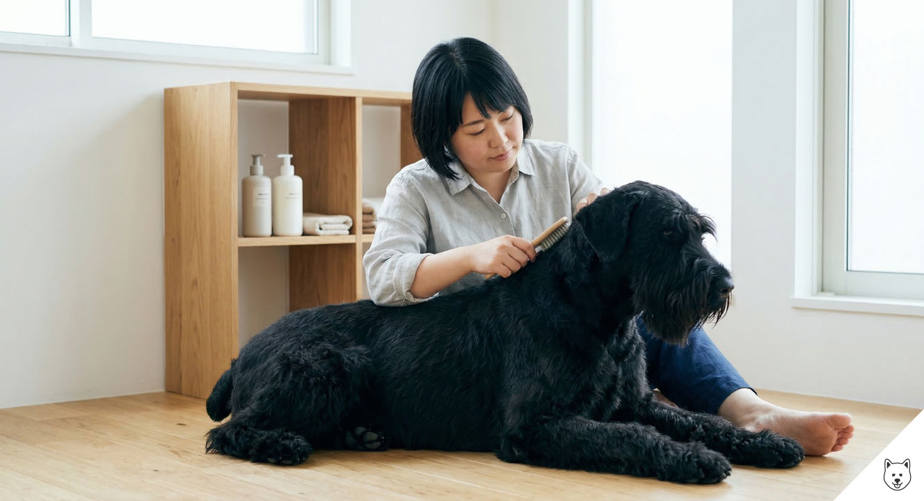 ジャイアントシュナウザーの体臭と管理の違い